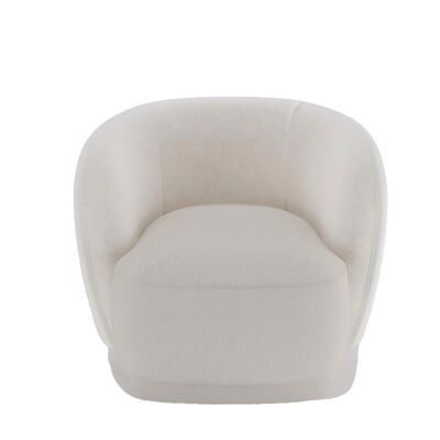 Victoria beige fabric armchair