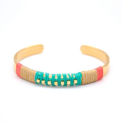 Pulsera ajustable CURIGUA con hilos de colores.