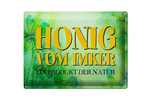 Blechschild Spruch 40x30cm Honig Imker Produkt der Natur