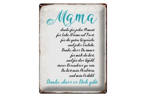 Blechschild Spruch 30x40cm Mama Danke dass es Dich gibt