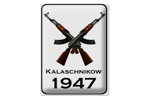 Blechschild Gewehr 30x40cm Kalaschnikow 1947