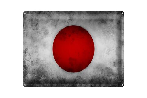 Blechschild Flagge 40x30cm Japan Fahne