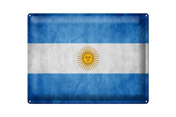 Drapeau en étain 40x30cm, drapeau argentin 1