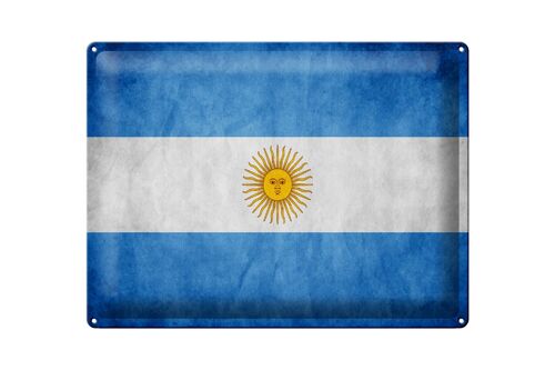 Blechschild Flagge 40x30cm Argentinien Fahne