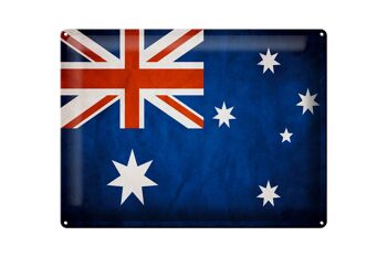 Drapeau en étain 40x30cm, drapeau australien 1