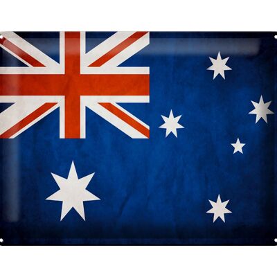 Metal sign flag 40x30cm Australia flag