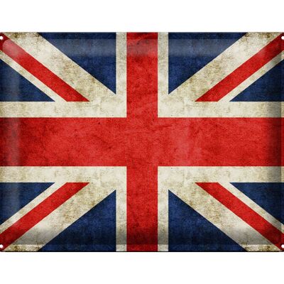 Cartel de chapa bandera 40x30cm decoración pared Reino Unido