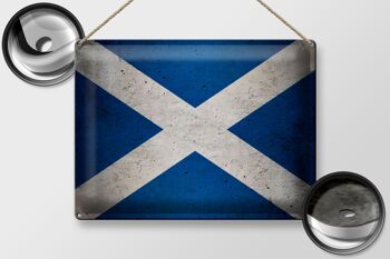 Drapeau en étain 40x30cm, drapeau écossais 2