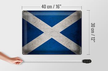 Drapeau en étain 40x30cm, drapeau écossais 4