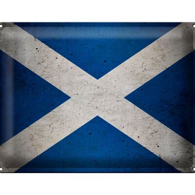 Metal sign flag 40x30cm Scotland flag