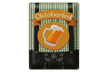 Plaque en tôle 30x40cm Bière Oktoberfest 1