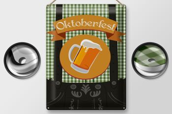 Plaque en tôle 30x40cm Bière Oktoberfest 2