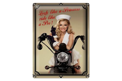 Blechschild Motorrad 30x40cm look like a Princess ride