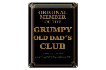 Panneau en étain disant 30x40cm Original Grumpy Old Dad's Club 1
