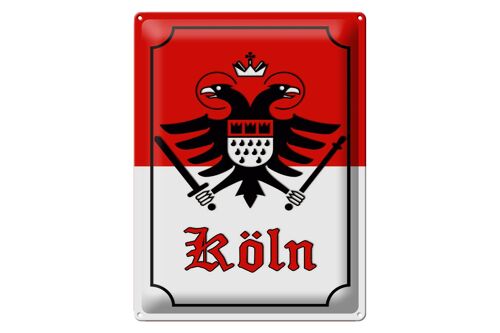 Blechschild Hinweis 30x40cm Köln Stadtwappen Stadt