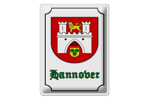 Blechschild Hinweis 30x40cm Hannover Stadtwappen Stadt