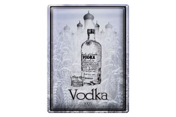 Plaque en tôle 30x40cm 1925 Vodka importée 1