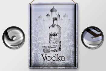 Plaque en tôle 30x40cm 1925 Vodka importée 2