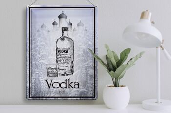 Plaque en tôle 30x40cm 1925 Vodka importée 3