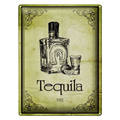 Cartel de chapa 30x40cm 1911 Tequila decoración de pared