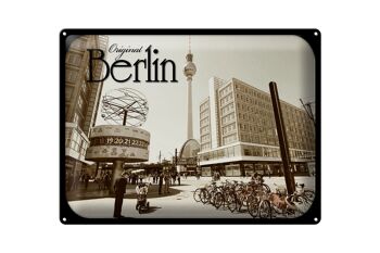 Plaque en tôle Berlin 40x30cm Tour TV originale Foro 1