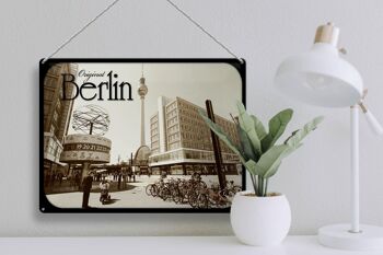 Plaque en tôle Berlin 40x30cm Tour TV originale Foro 3