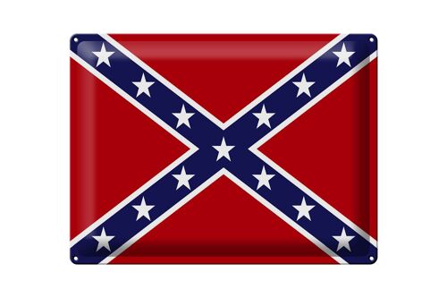 Blechschild Flagge 40x30cm Konföderierte Staaten Amerika