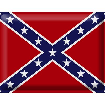 Cartel de chapa Bandera 40x30cm Estados Confederados de América