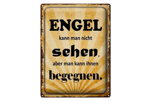 Blechschild Spruch 30x40cm Engel kann man nicht sehen