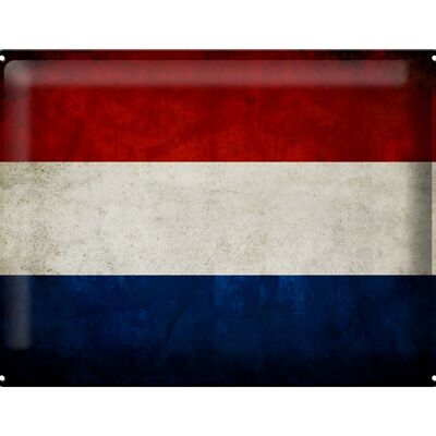 Bandera de cartel de hojalata, bandera de Holanda, 40x30cm