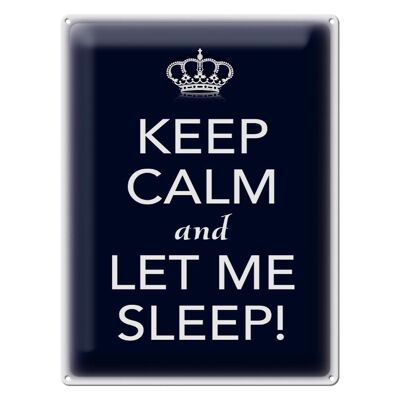 Blechschild Spruch 30x40cm Keep Calm and let me sleep