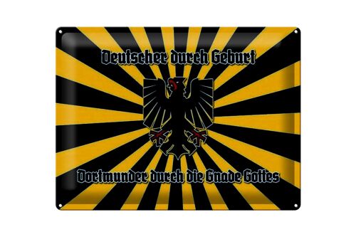 Blechschild Spruch 40x30cm Dortmunder durch die Gnade