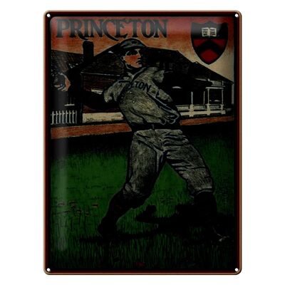 Cartel de chapa Retro 30x40cm Princeton Béisbol