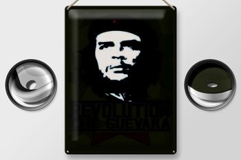 Signe en étain rétro 30x40cm, révolution Che Guevara Cuba 2