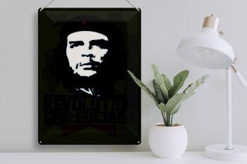 Signe en étain rétro 30x40cm, révolution Che Guevara Cuba 3