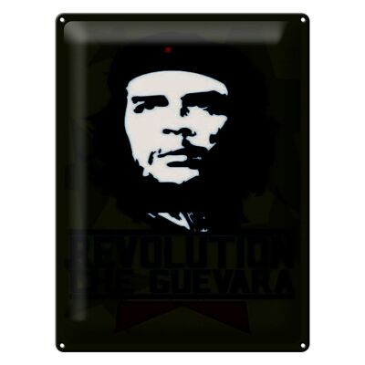 Targa in metallo retrò 30x40 cm Rivoluzione Che Guevara Cuba