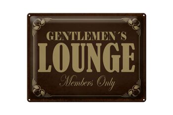 Note en tôle 40x30cm Gentelmen's Lounge Members 1