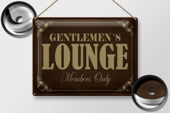 Note en tôle 40x30cm Gentelmen's Lounge Members 2
