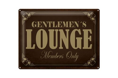 Blechschild Hinweis 40x30cm Gentelmen´s Lounge Members