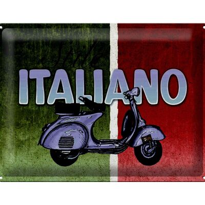 Metal sign moped 40x30cm Stile Italiano Italy Scooter