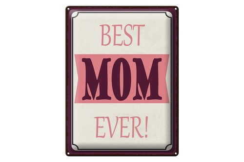 Blechschild Spruch 30x40cm best MOM ever beste Mama Geschenk