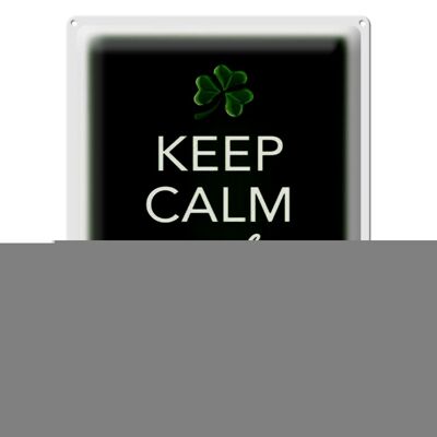 Blechschild Spruch 30x40cm Keep calm and go to Irish Pub