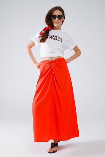T-shirt Hawaii effet délavé - Blanc 3