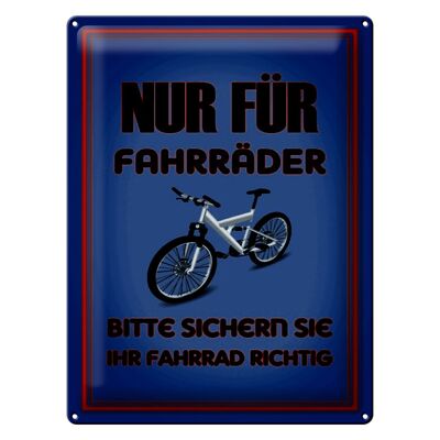 Metal sign Parking 30x40cm only for bicycles secure your