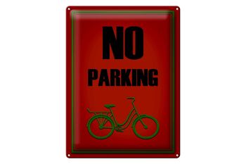 Plaque en tôle parking 30x40cm vélo pas de parking 1