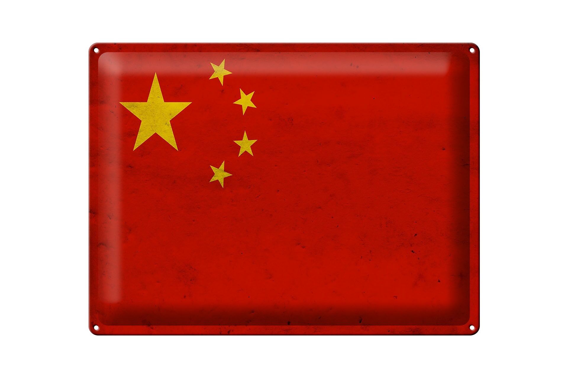 Tin sign flag 40x30cm China flag wall decoration