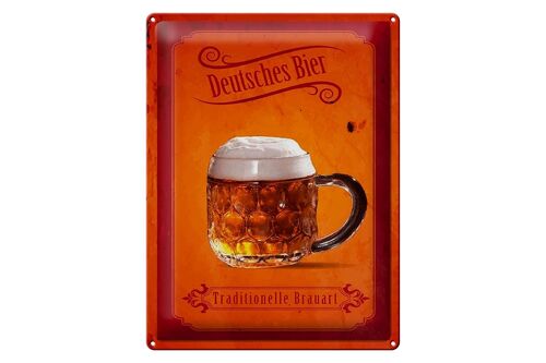 Blechschild Spruch 30x40cm Deutsches Bier traditionelle