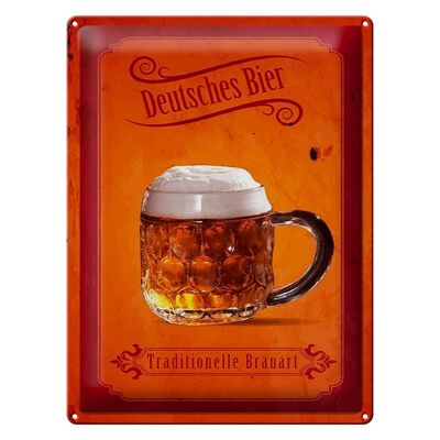 Blechschild Spruch 30x40cm Deutsches Bier traditionelle