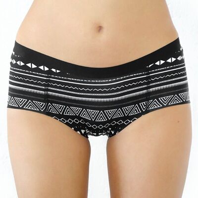 1142-07 | Boyshorts para mujer - blanco y negro