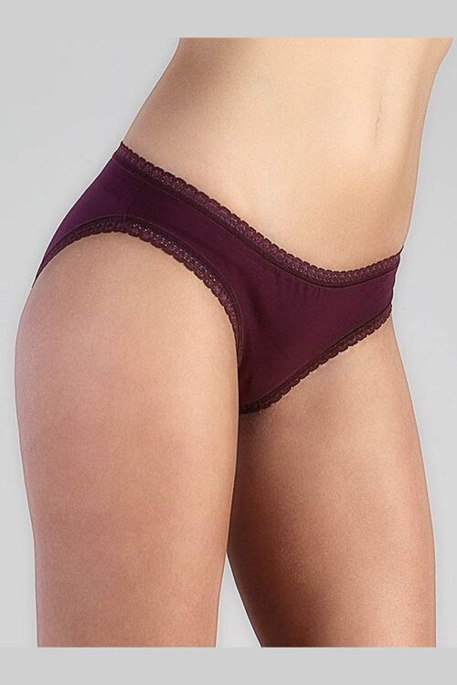 1111-05 | Damen Slip - Aubergine